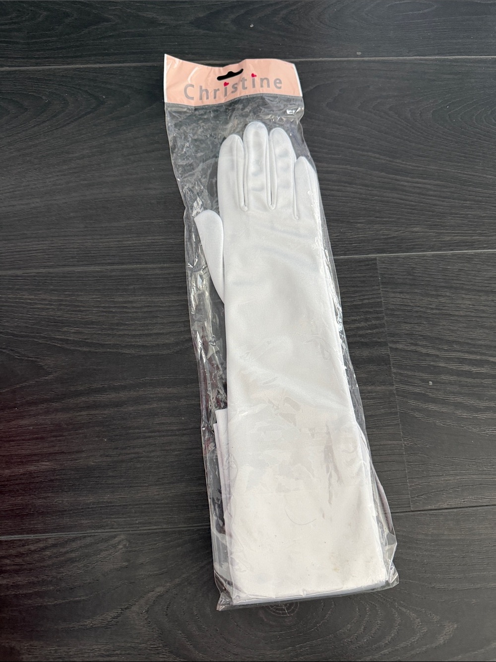 NWT - Christine White Long Gloves